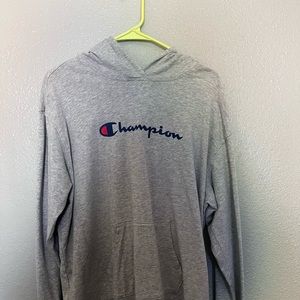 Authentic athletic wear grey champion hoodie